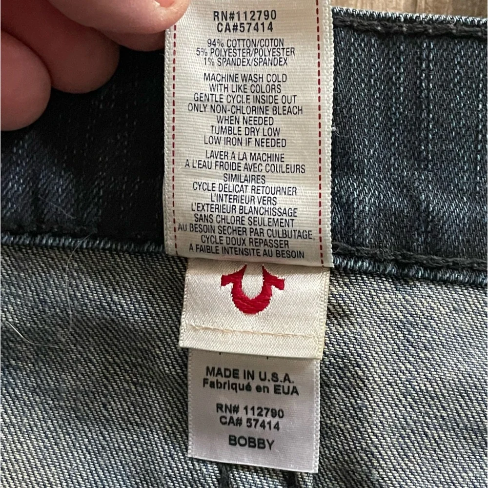 True Religion Bobby Jeans Denim USA Made Dark Wash Men’s 44